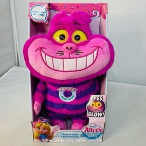 Disney Junior Alice’s Wonderland Bakery Chat & Glow Cheshire Cat Soft Plush 12in
